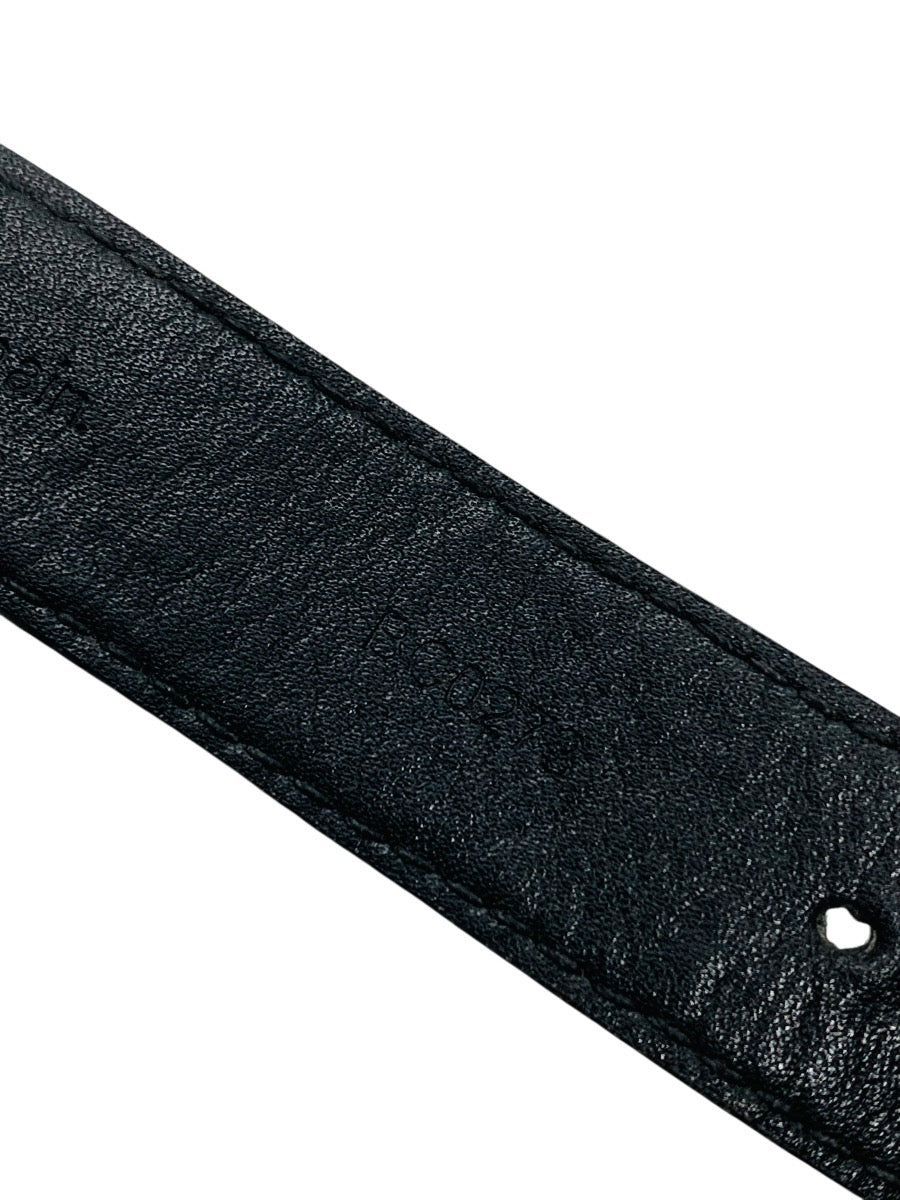 Louis Vuitton Slim Bracelet Black LV Monogram Leather
