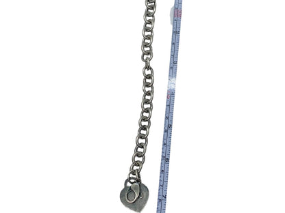 Tiffany & Co .925 Return To Tiffany Heart Charm Bracelet Size 7" \ 33g