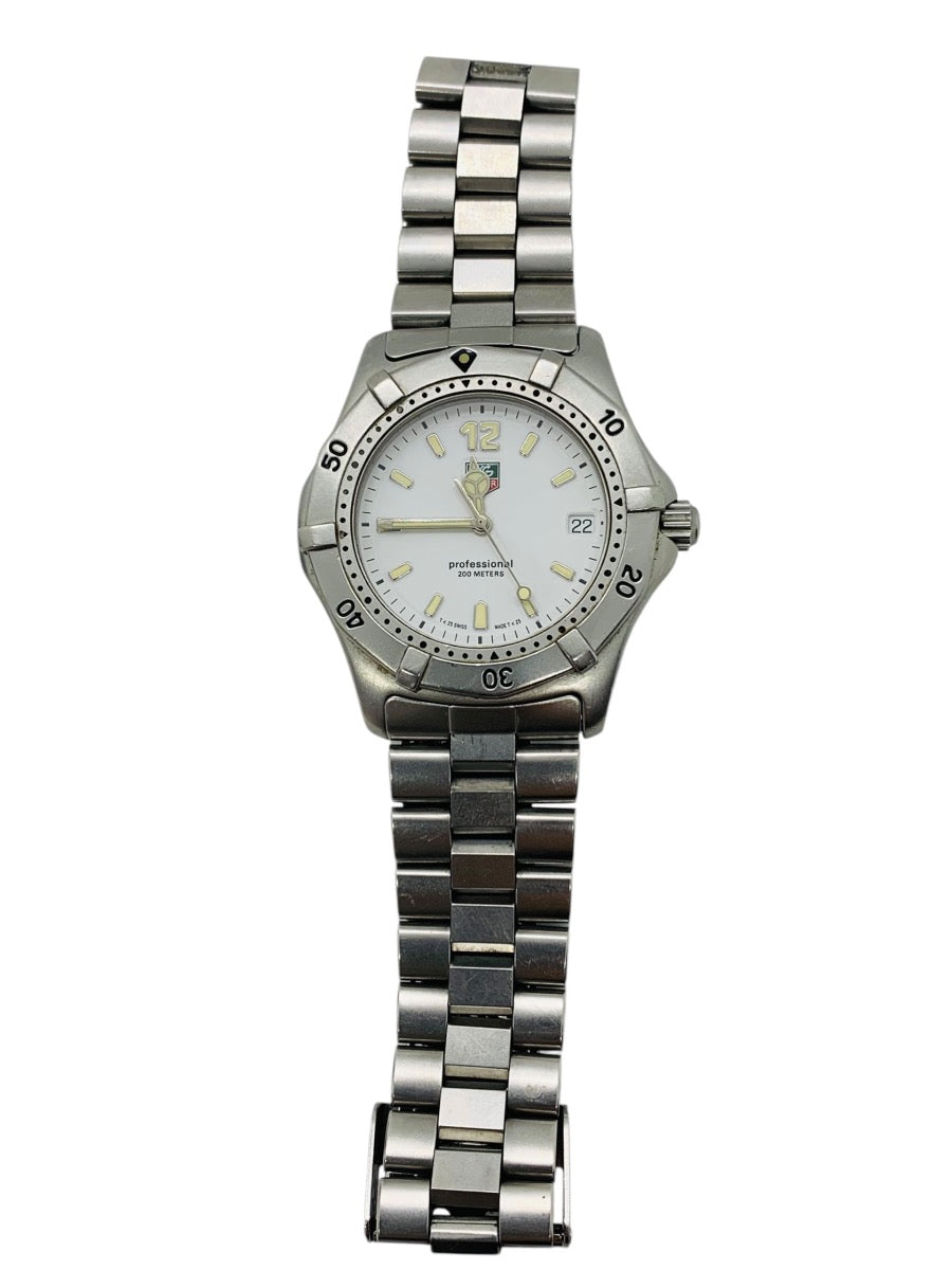 Tag Heuer WK1111 Mens Watch Stainless Steel 40mm White Quartz