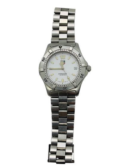 Tag Heuer WK1111 Mens Watch Stainless Steel 40mm White Quartz