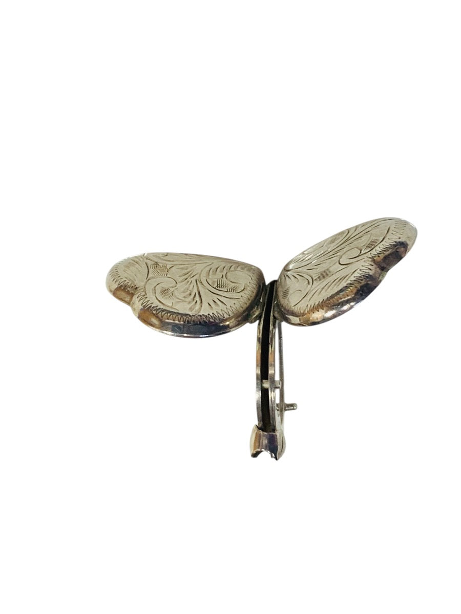 Sterling Silver .925 Heart Double-Quad Locket Pendant 14.9 Grams