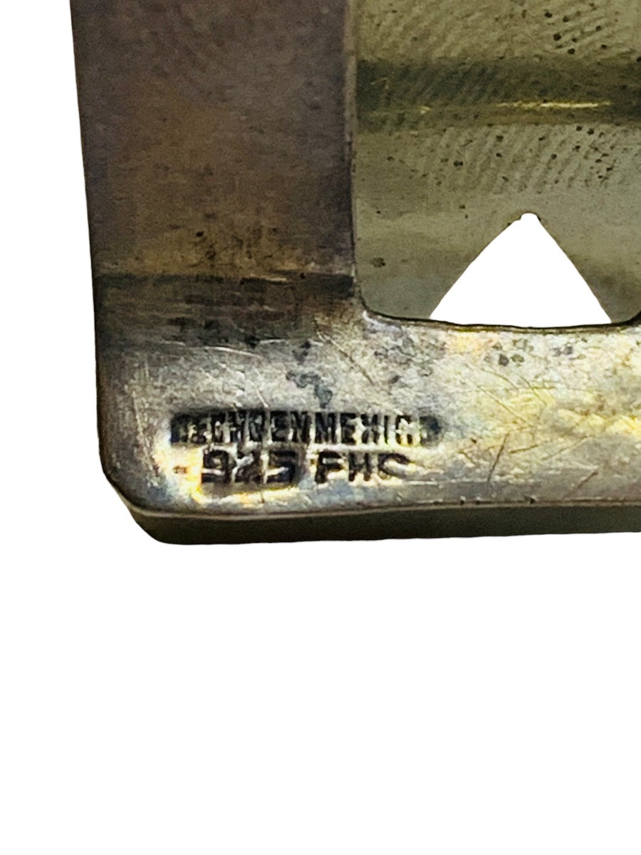 Vintage Sterling Silver Cezontemoc Mexico Money Clip 27.4 Grams