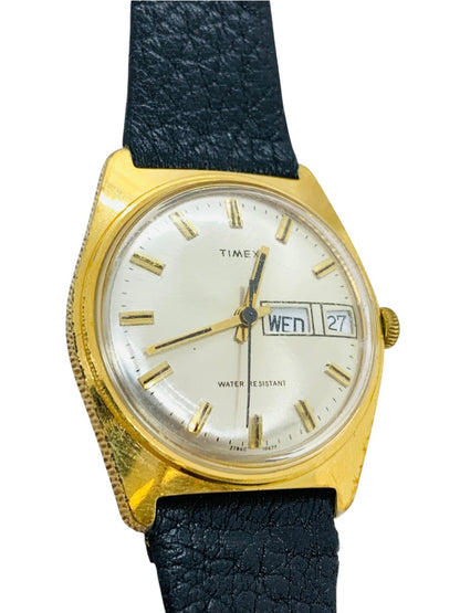 Vintage 1970s Timex Marlin Day-Date Mens Watch ( Mod: 27860-10677 )