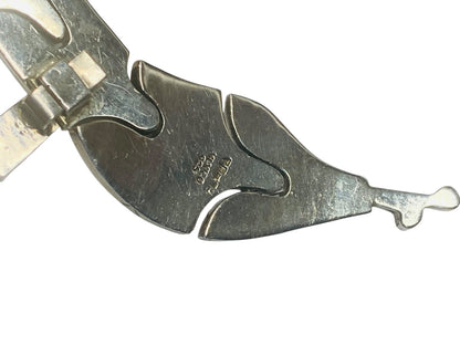 Mexican Sterling Silver .925 Snake Bracelet Mexico PF-79 90.6 Grams