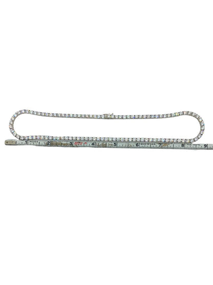 14K White Gold 18" Tennis Chain 102 Lab Grown Dias | 30.60CTW | 39.3g