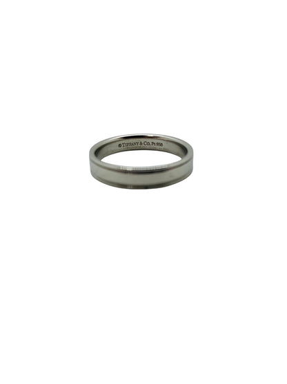 Tiffany & Co. Plat 950 4mm Size 9 Double Milgrain Band Ring 7Gr (Read)
