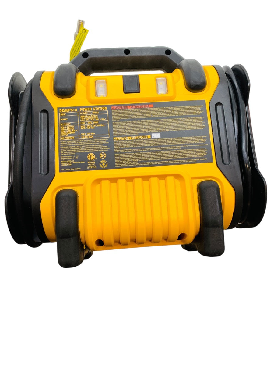 Dewalt DXAEPS14 Portable Station 2000W W/ Jump Starter and Digital Compressor.