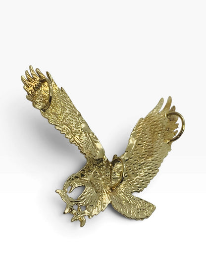 14K Yellow Gold Eagle Style Pendant 4.9 Grams | Size 1.5" X 1.5"