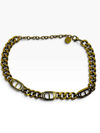 Chrisitan Dior 30 Montaigne Choker Yellow Necklace | Size 18 | 61.6g