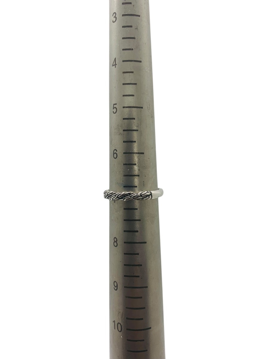 John Hardy Sterling Silver Classic Chain Twisted Ring Size 7| 2.2 Gr