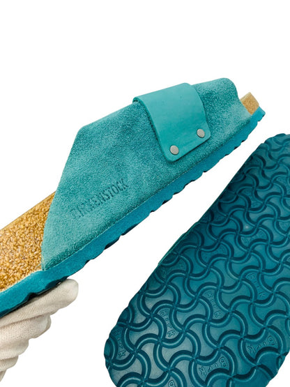 Birkenstock Kyoto Sandals Suede Dark Teal Womens Size 12
