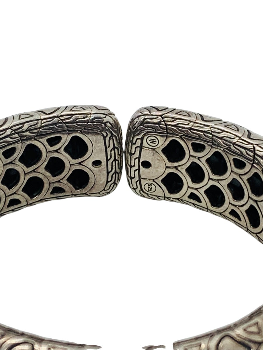 John Hardy Naga Collection Sterling Silver Flexible Cuff Bracelet 7"