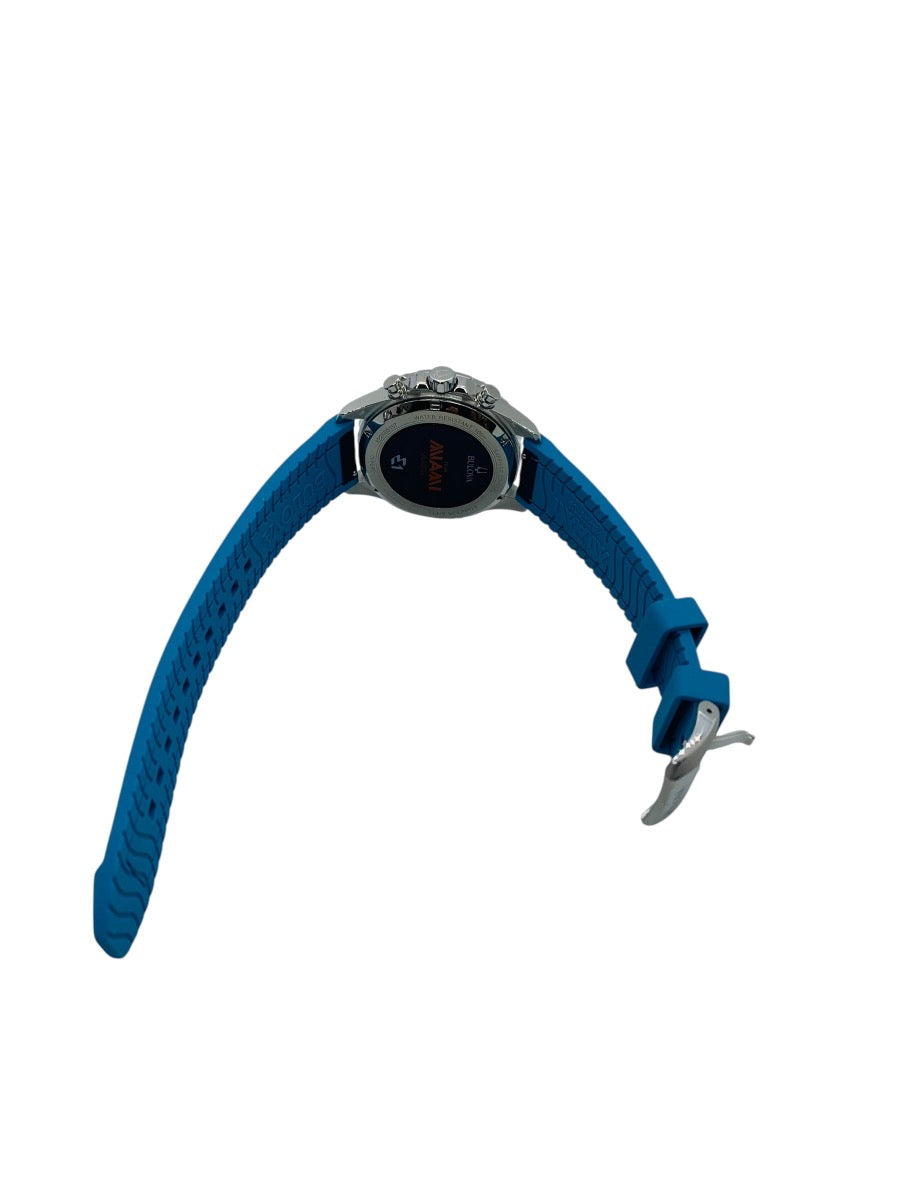 Bulova E1 Team Miami Chronograph Blue Mens Marine Star Watch 96B460