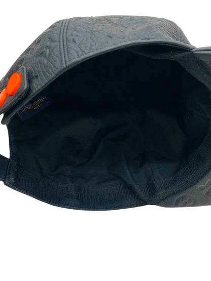 Louis Vuitton Monogram Leather Embossed Black Cap MP2320