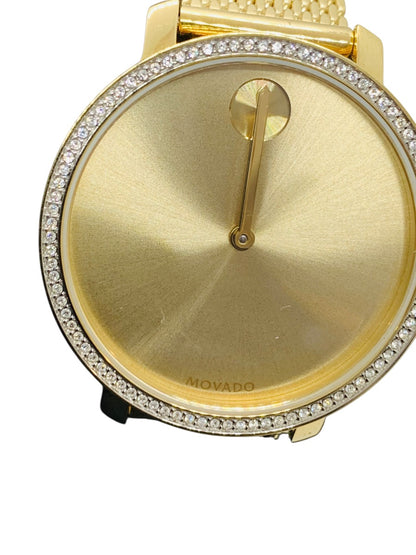 Movado Bold Evolution MB.01.3.34 Lady's Yellow Tone Watch w Box