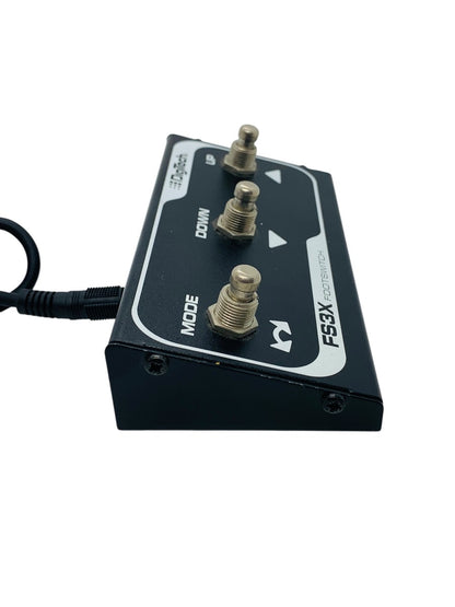 DigiTech FS3X 3 Button Foot Switch Black w/ 1/4" TS Instrument Cable