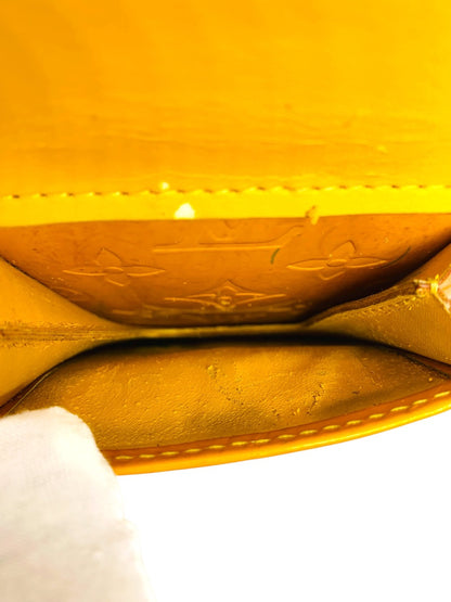 Louis Vuitton Monogram Vernis Christie PM Shoulder Bag Yellow