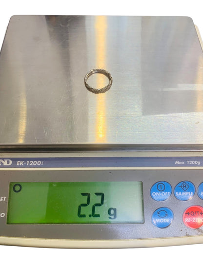 John Hardy Sterling Silver Classic Chain Twisted Ring Size 7| 2.2 Gr