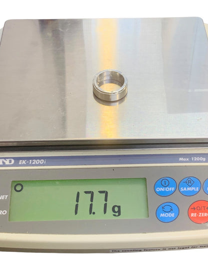 Tiffany & Co Metropolis Sterling Silver Wide 9mm Ring Size 10 17.7 Gr