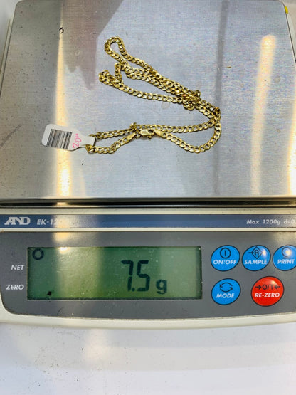 14K Yellow Gold Curb Chain | Size 20 | 7.5g