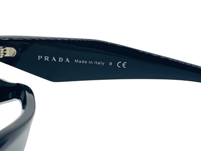 (READ) Prada SPR16W 1AB-5D1 Black Geometric Lady's Sunglasses (53-20)