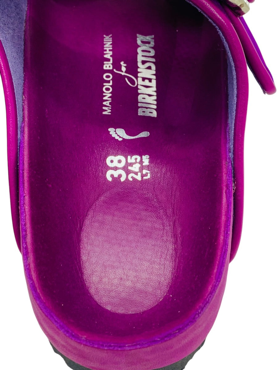 Manolo Blahnik for Birkenstock Arizona Fuschia | Size 38