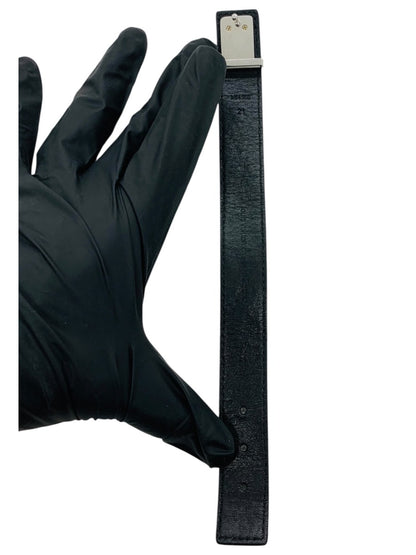 Louis Vuitton Slim Bracelet Black LV Monogram Leather