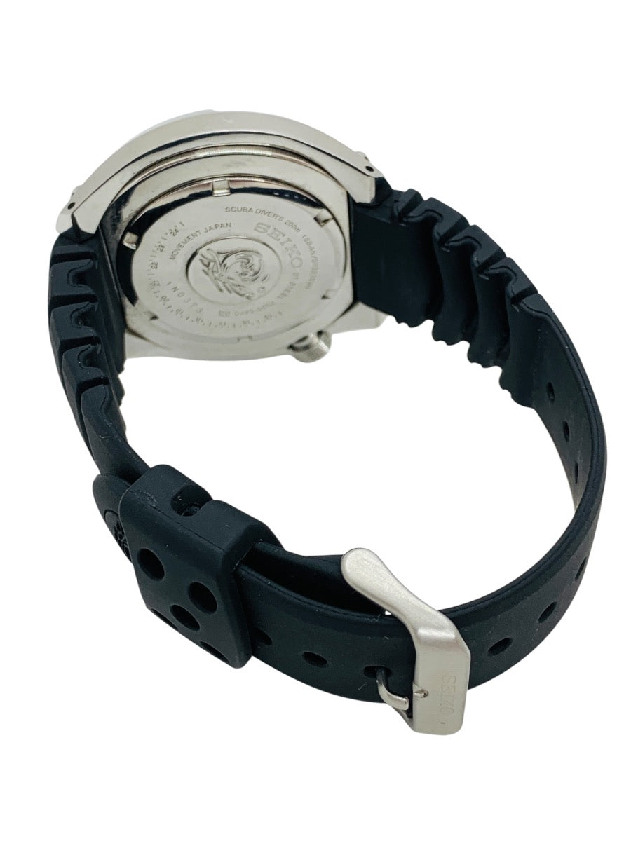Seiko 7N36-0AF0 Quartz Watch 48mm Black Lug 23mm 7in Max Extra SS Band