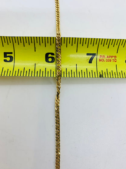 18K Yellow Gold Curb Chain | Size 19 | 13.2g