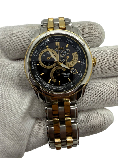 Citizen Black Dial Men's Quartz Stainless Steel Watch 6329-S121493