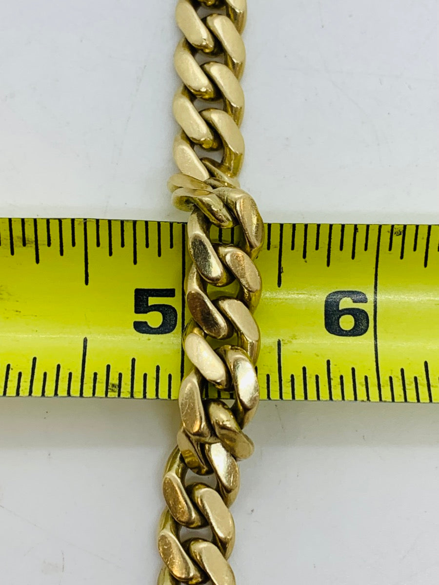 14K Yellow Gold Curb Chain | Size 8 | 60.2g