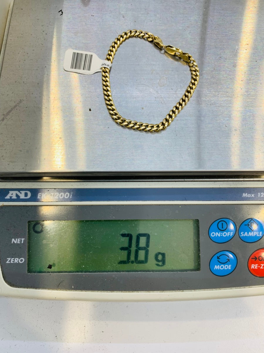 10K Yellow Gold Curb Chain | Size 7 1/2 | 3.8g