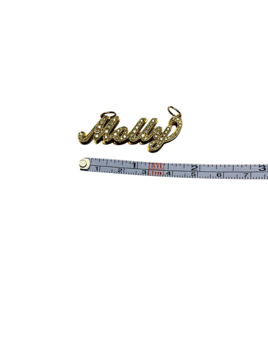 14K Yellow Gold "Molly" Design Pendant 8.5 Grams |1 3/4" x 1"