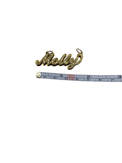 14K Yellow Gold "Molly" Design Pendant 8.5 Grams |1 3/4" x 1"