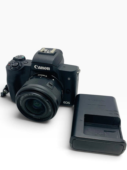 Canon EOS M50 15-45mm Kit Lens Mirrorless Camera + Battery/Charger