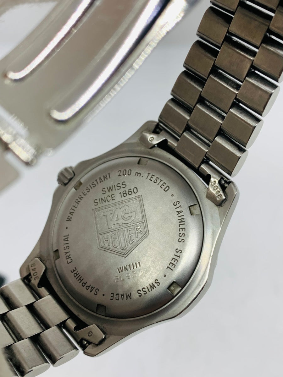 Tag Heuer WK1111 Mens Watch Stainless Steel 40mm White Quartz
