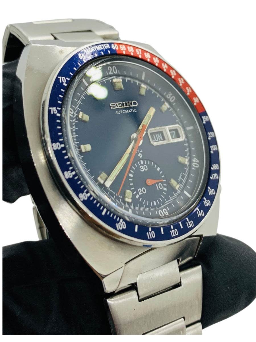 Seiko Sports 6139-6005 Automatic Chronograph Pepsi Bezel Men's Watch