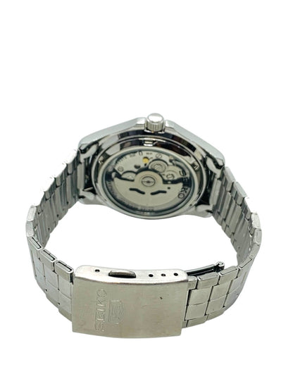 Seiko Men's Series 5 Silver Dial Day/Date Automatic Watch - SE-SNKK87
