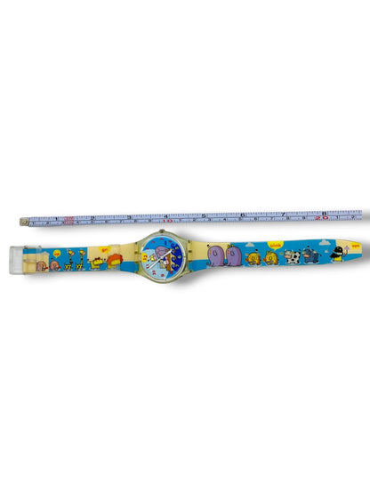 Swatch Swiss Special 1999 (GRR!! OINK!) Cartoon Quartz Watch 34mm
