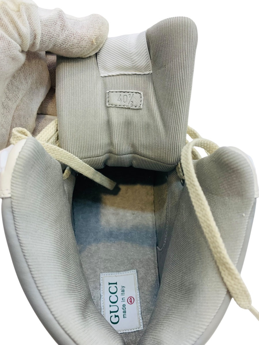 Gucci 765437 Interlocking G High-Cut Distressed Effect 401/2=7 U.S Men