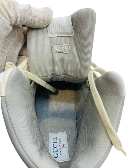 Gucci 765437 Interlocking G High-Cut Distressed Effect 401/2=7 U.S Men