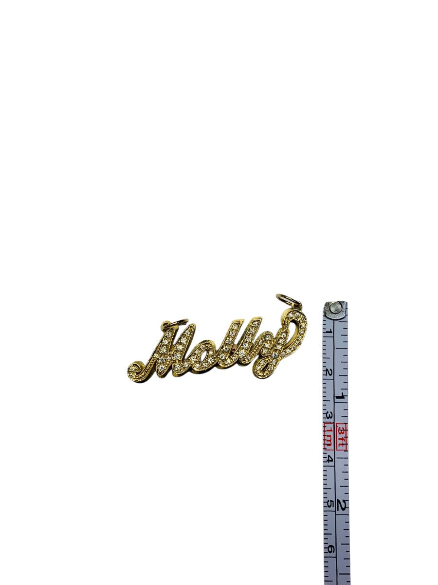 14K Yellow Gold "Molly" Design Pendant 8.5 Grams |1 3/4" x 1"