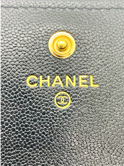 Chanel CC Matelasse Quilted Timeless Long Wallet Black