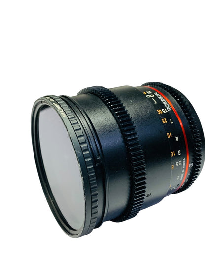 Rokinon 1.5/85mm Cinema Lens T1.5 AS IF UMC II Lens w/ Filter