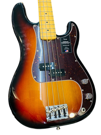 Fender American Precision II Electric Bass Guitar Sunburst