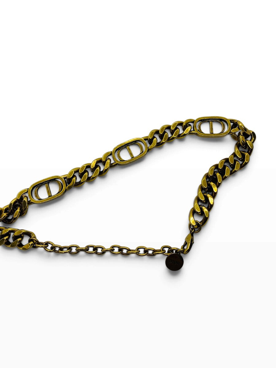 Chrisitan Dior 30 Montaigne Choker Yellow Necklace | Size 18 | 61.6g