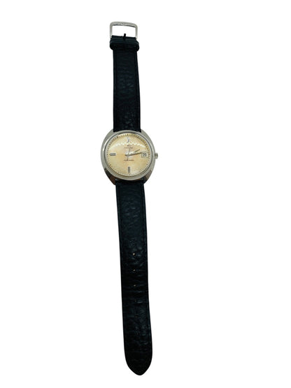 Vintage Hamilton Dateline Automatic Watch 38mm Champaigne Face 17mm Lug 6.5in