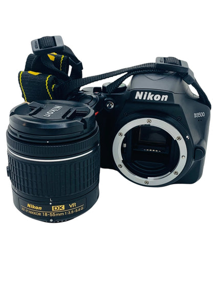 Nikon D3500 DSLR Camera w/ Nikon AF-P Nikkor 18-55mm Lens - Black