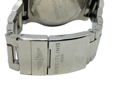 Breitling Super Avenger Chronograph A13375 48mm Black Dial Stainless Steel