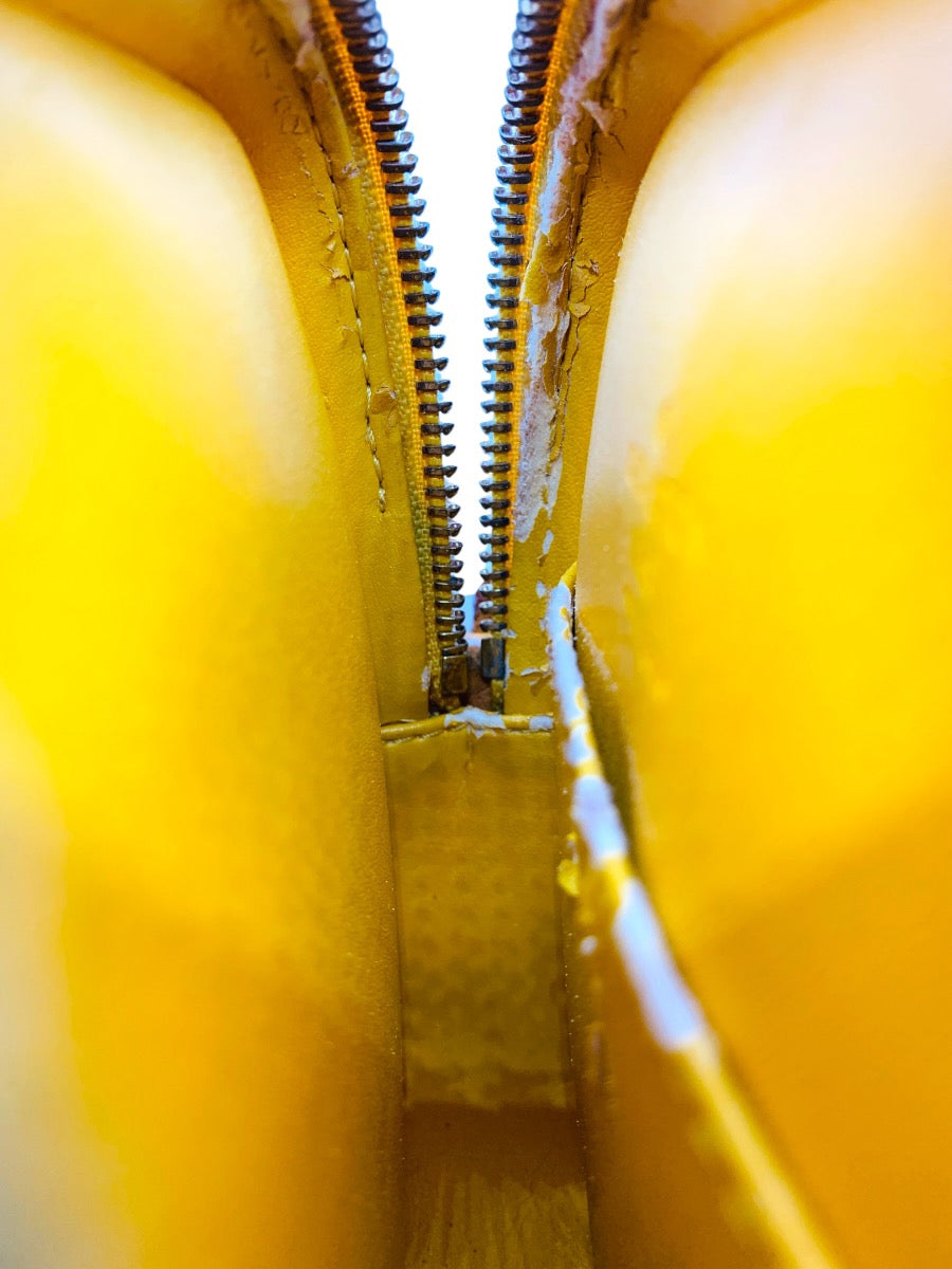 Louis Vuitton Monogram Vernis Christie PM Shoulder Bag Yellow